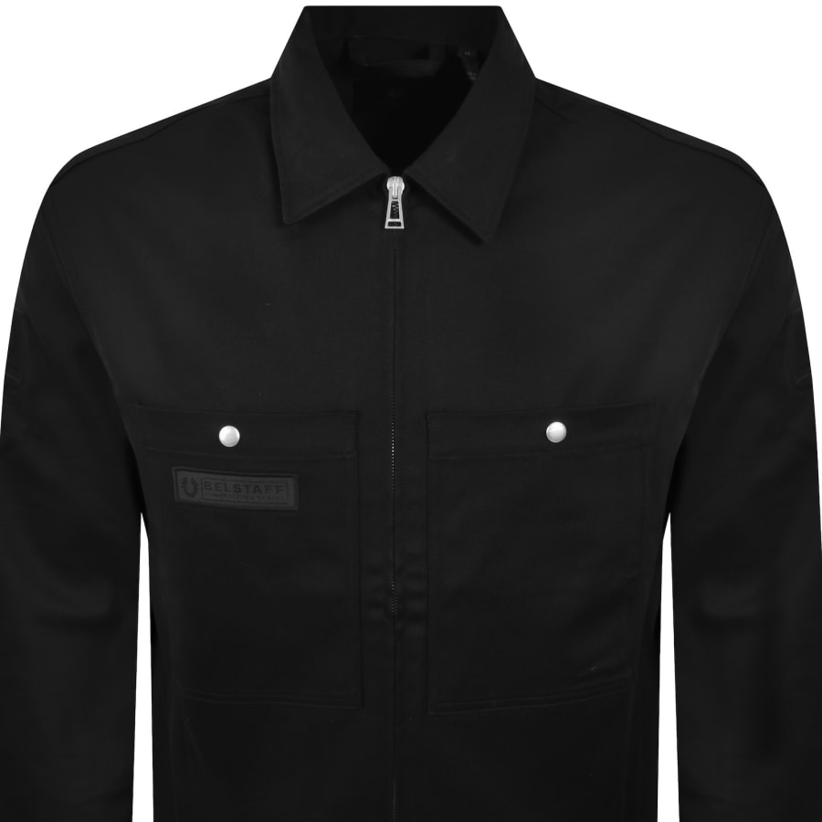 Image number 3 for Belstaff Competition Twill Overshirt Black