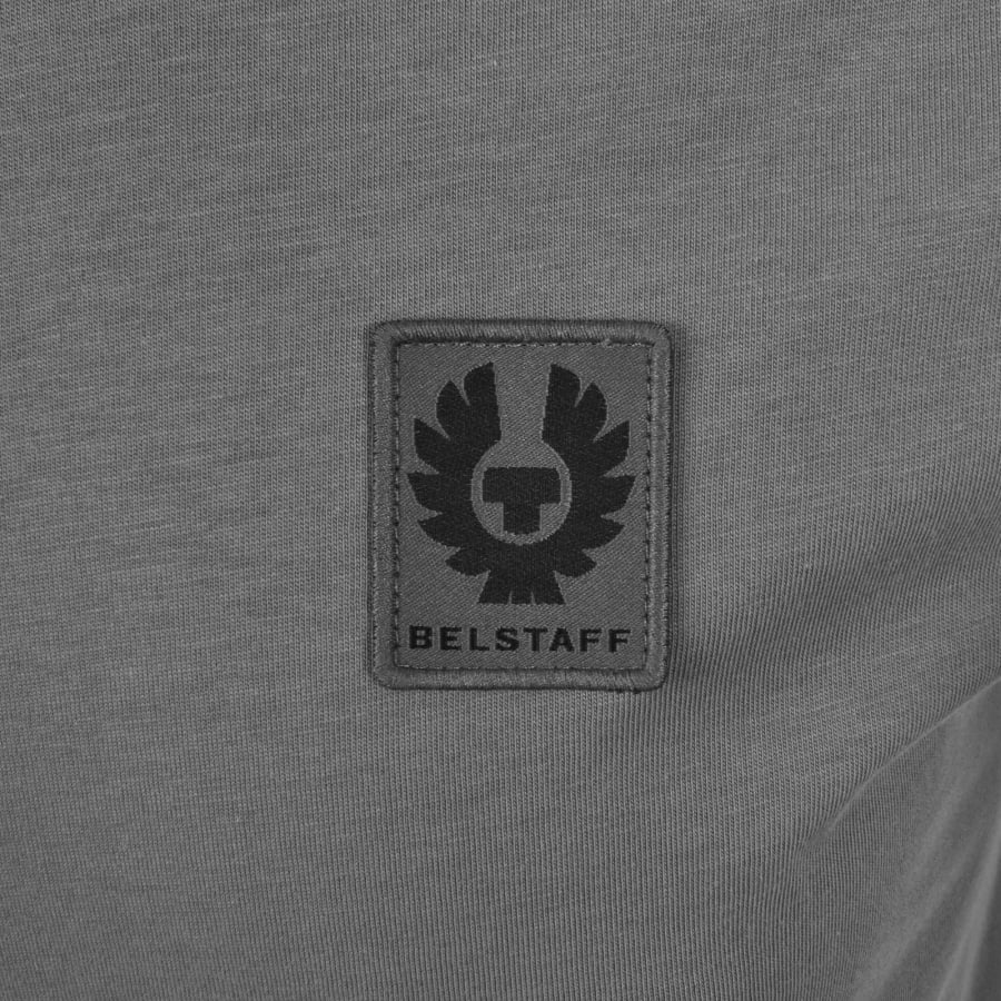 Image number 3 for Belstaff Short Sleeve Logo T Shirt Grey