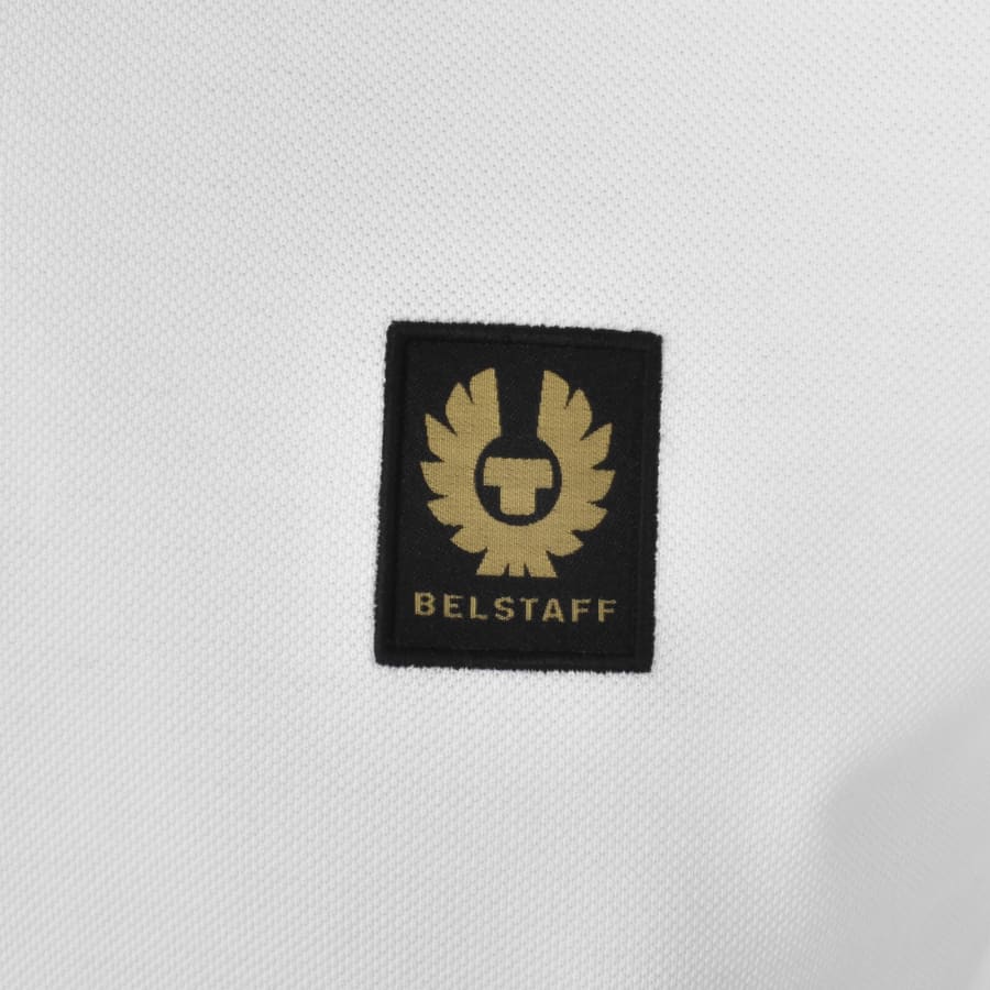 Image number 3 for Belstaff Long Sleeve Polo T Shirt White