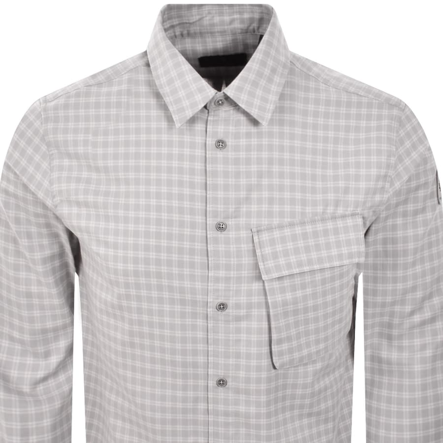 Image number 3 for Belstaff Scale Long Sleeved Shirt Grey