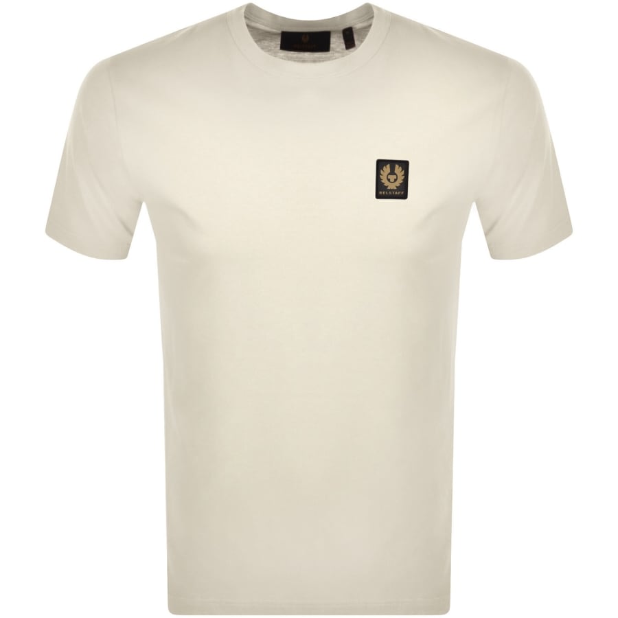 Image number 1 for Belstaff Short Sleeve Logo T Shirt Beige