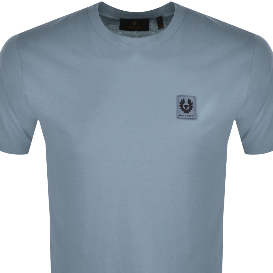 Image number 2 for Belstaff Featherweight Logo T Shirt Blue