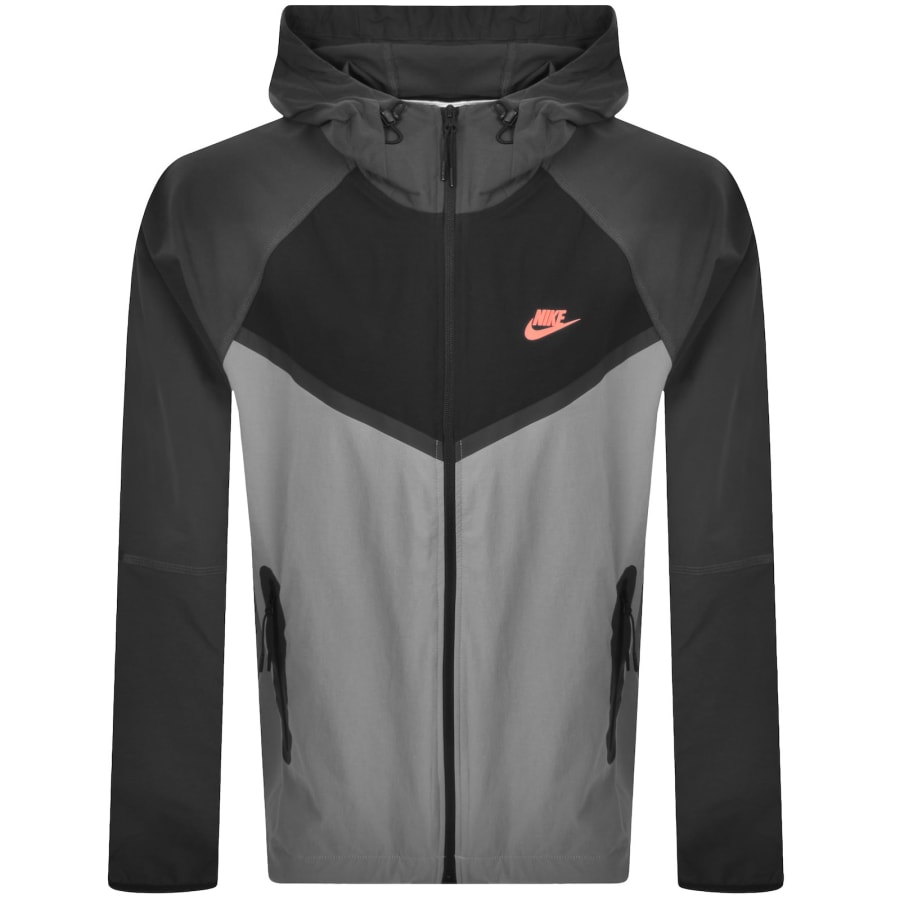 Image number 1 for Nike Tech Windrunner Fleece Hoodie Grey