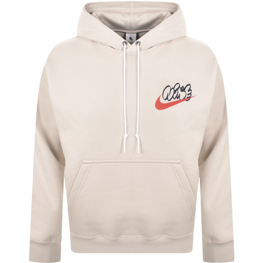 Image number 2 for Nike Solo Swoosh Hoodie Cream