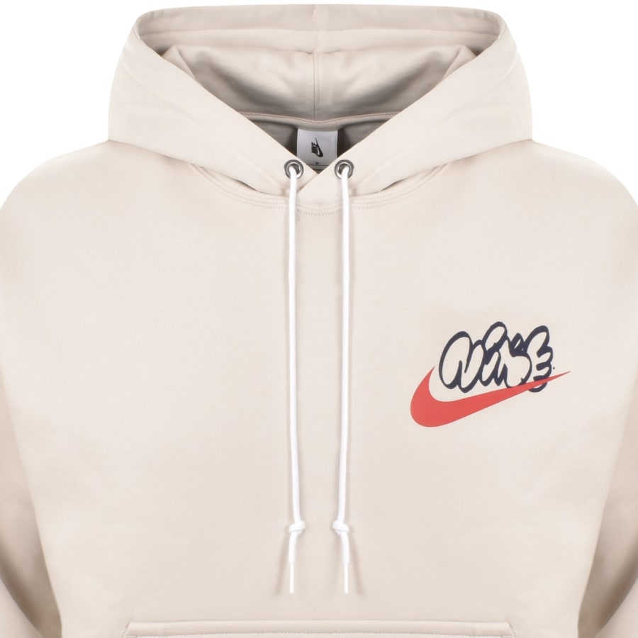 Image number 3 for Nike Solo Swoosh Hoodie Cream