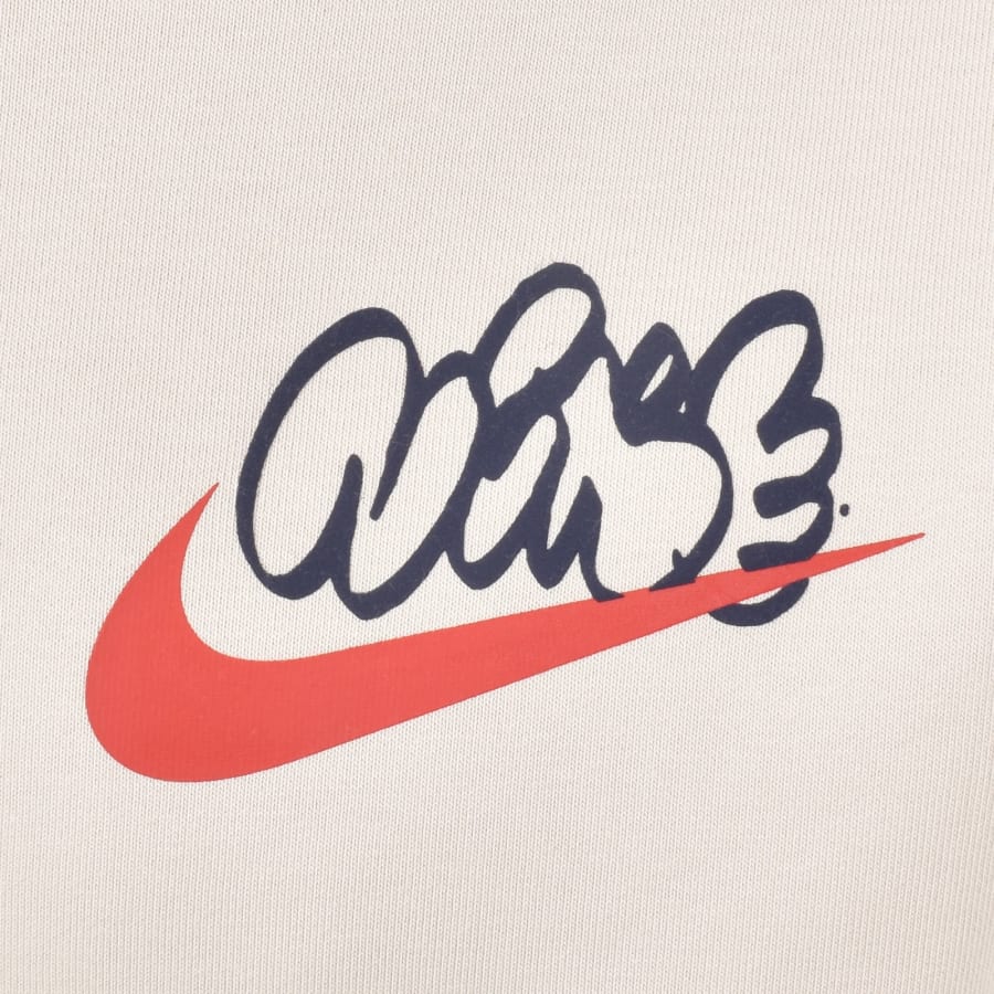 Image number 4 for Nike Solo Swoosh Hoodie Cream