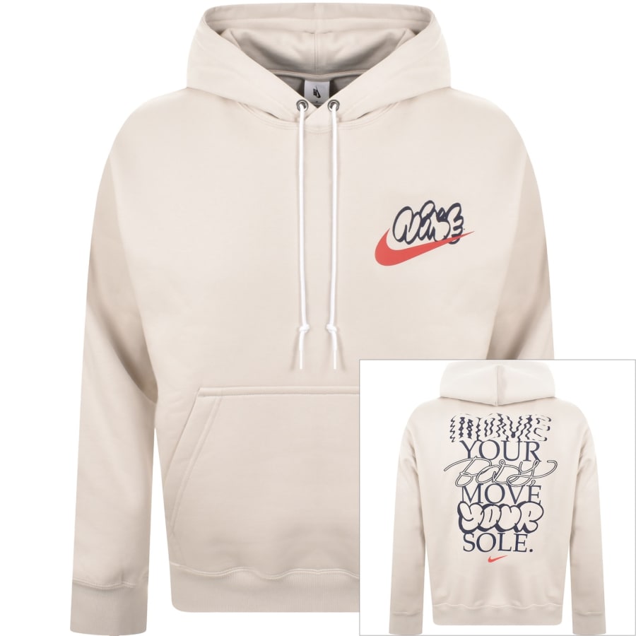 Image number 1 for Nike Solo Swoosh Hoodie Cream