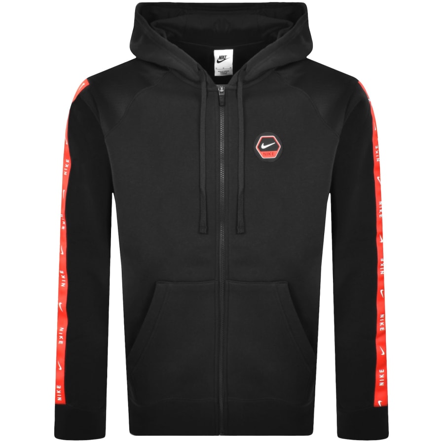 Image number 2 for Nike Full Zip Hoodie Black