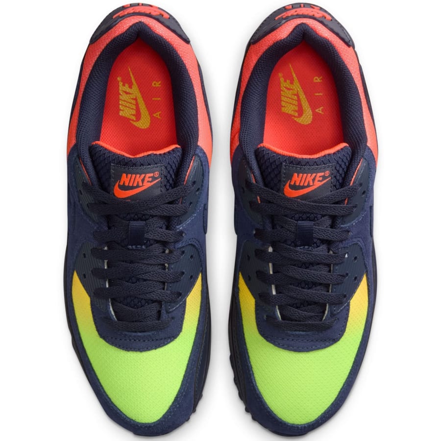 Image number 3 for Nike Air Max 90 Trainers Navy