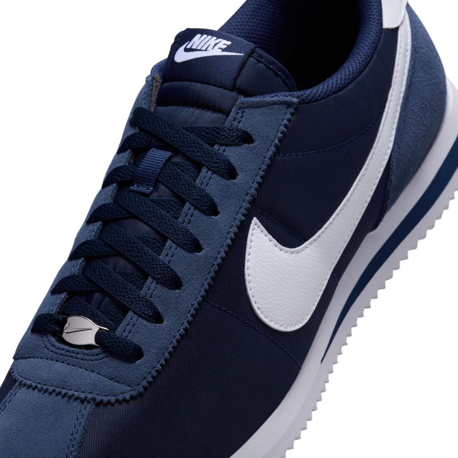 Image number 4 for Nike Cortez Textile Trainers Midnight Navy