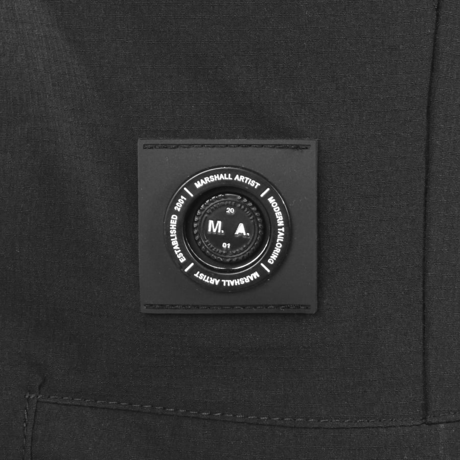 Image number 3 for Marshall Artist Lennox Cargo Trousers Black