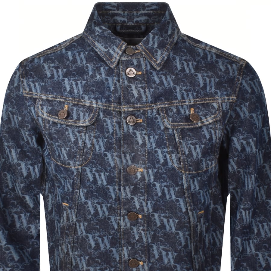 Image number 2 for Vivienne Westwood Marlene Denim Jacket Blue