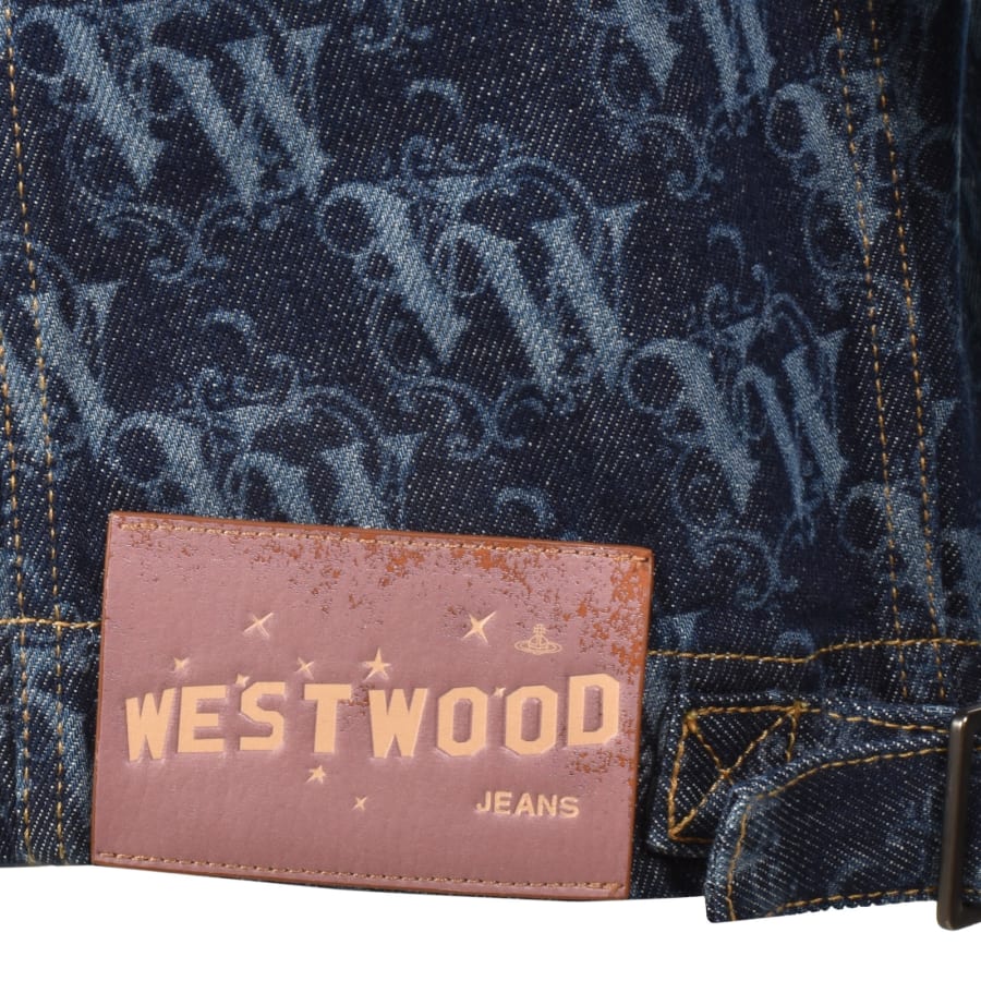 Image number 3 for Vivienne Westwood Marlene Denim Jacket Blue