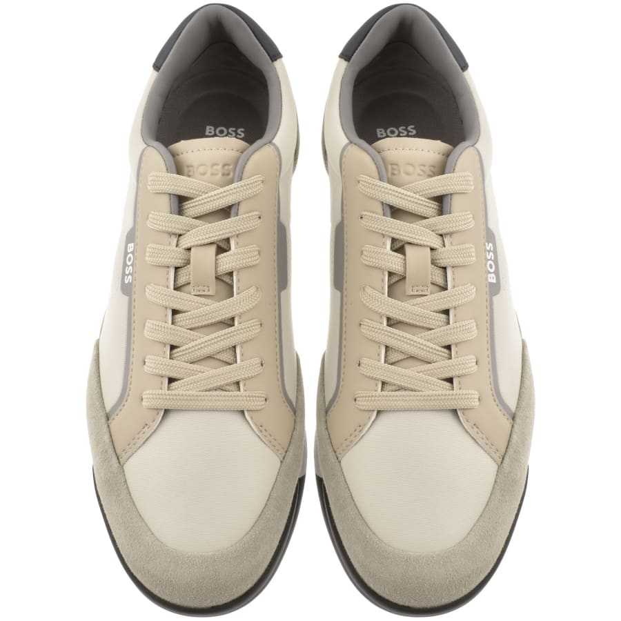 Image number 3 for BOSS Nitan Trainers Medium Beige