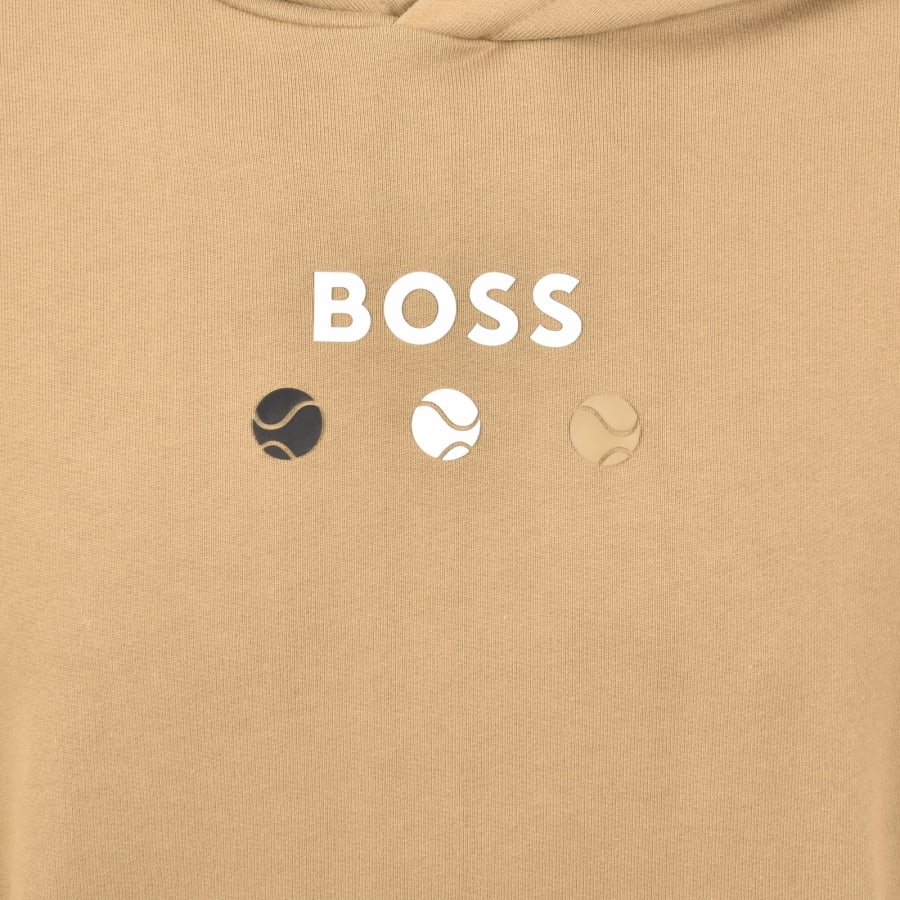 Image number 3 for BOSS Open Hoodie Beige