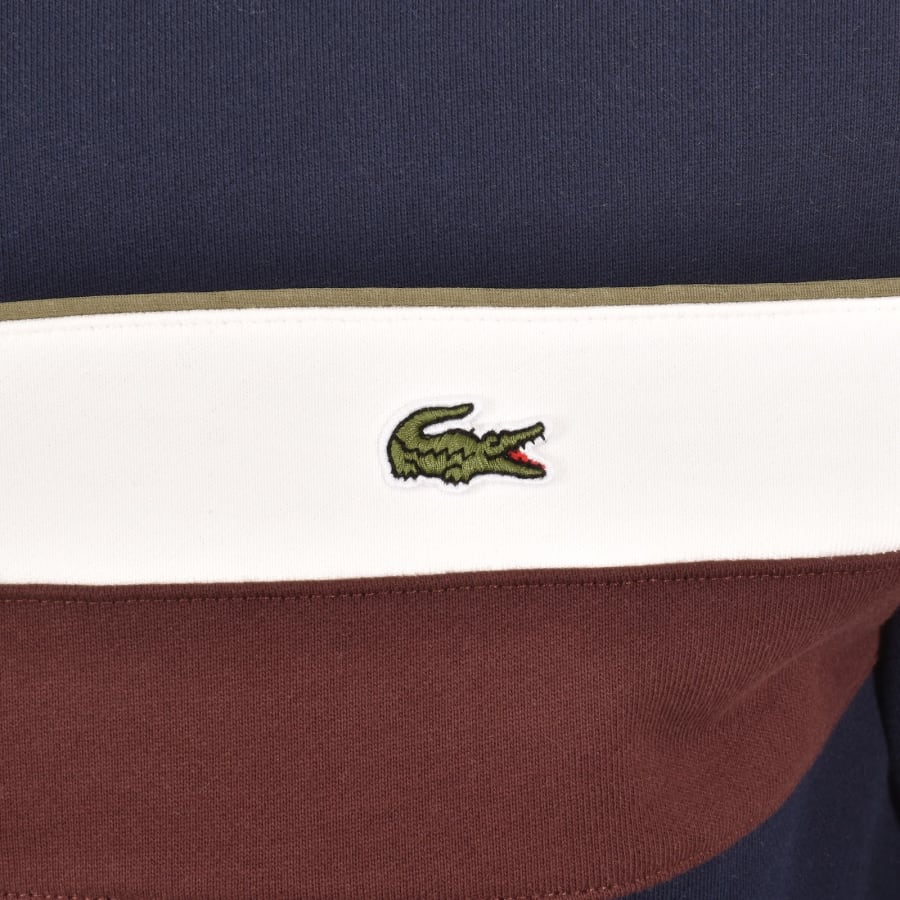 Image number 3 for Lacoste Logo Sweatshirt Navy