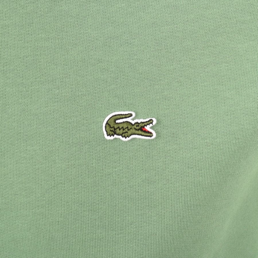 Image number 3 for Lacoste Logo Pullover Hoodie Green