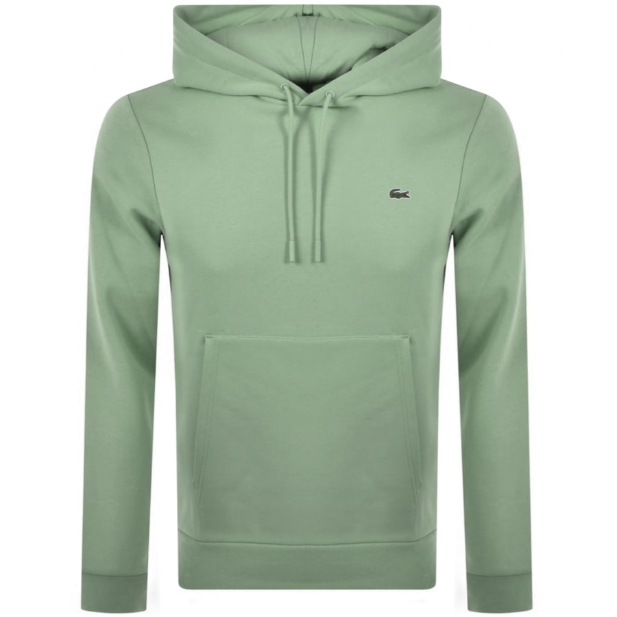Image number 1 for Lacoste Logo Pullover Hoodie Green