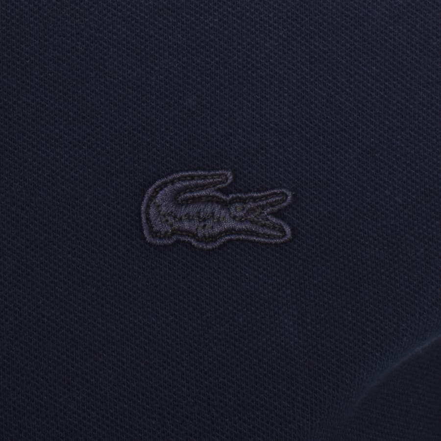 Image number 3 for Lacoste Crew Neck Pique T Shirt Navy