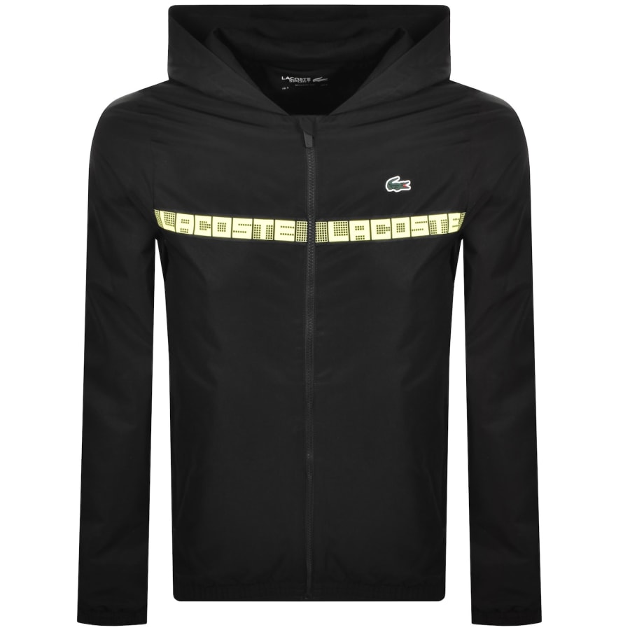 Image number 2 for Lacoste Sport Hooded Tracksuit Black