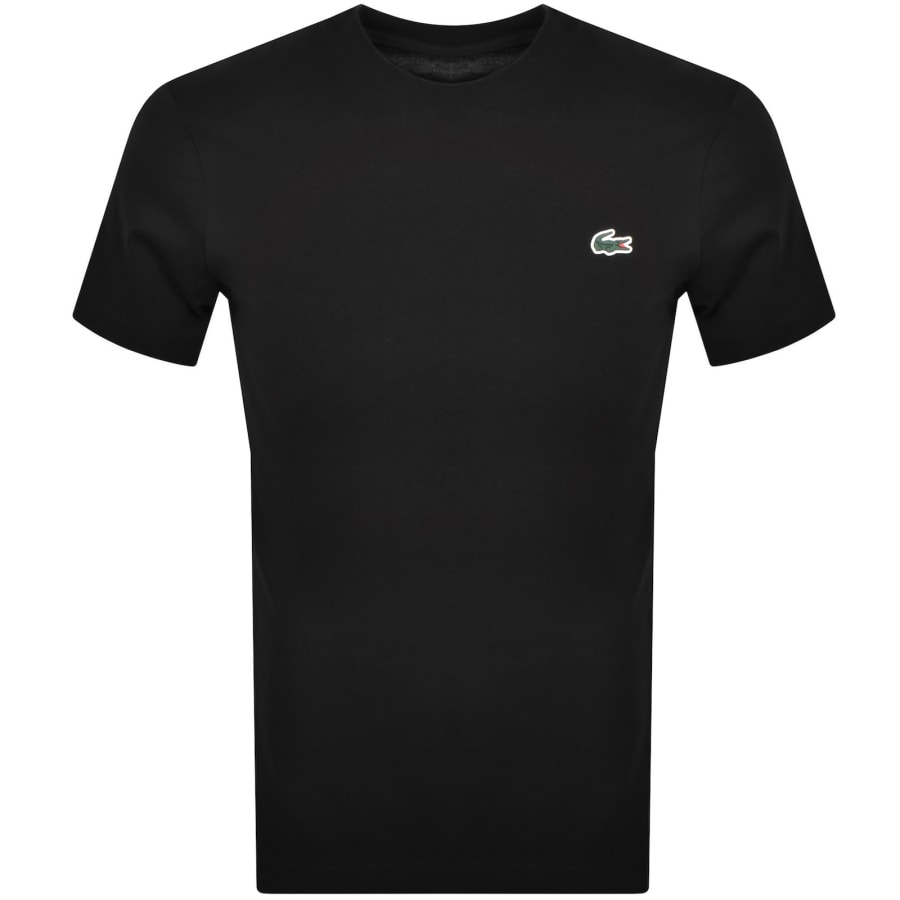 Image number 2 for Lacoste Back Blur Logo T Shirt Black