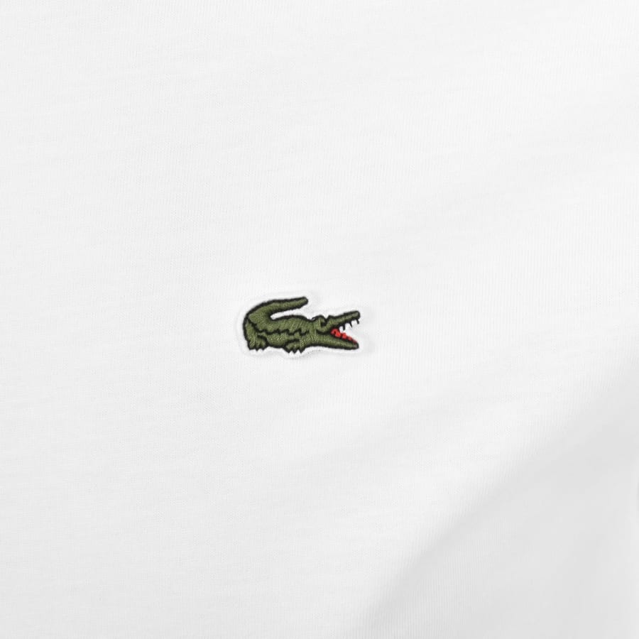 Image number 3 for Lacoste Long Sleeved T Shirt White