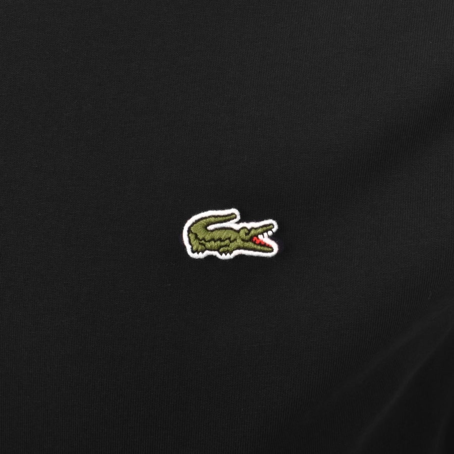 Image number 3 for Lacoste Long Sleeved T Shirt Black
