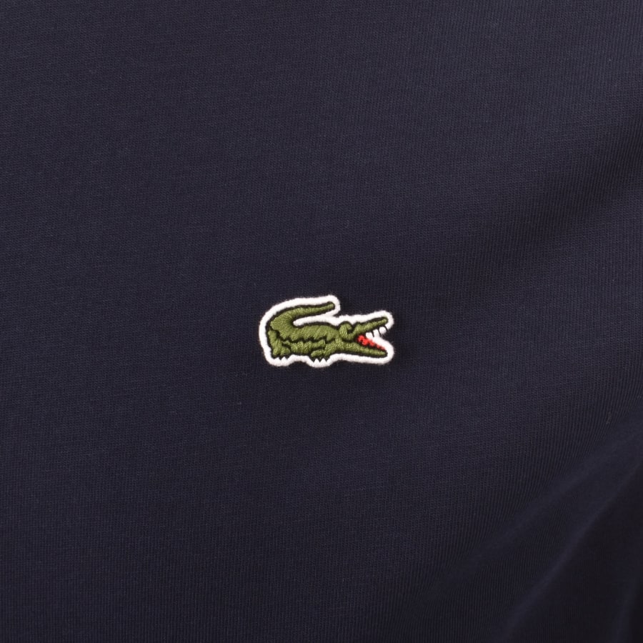 Image number 3 for Lacoste Long Sleeved T Shirt Navy