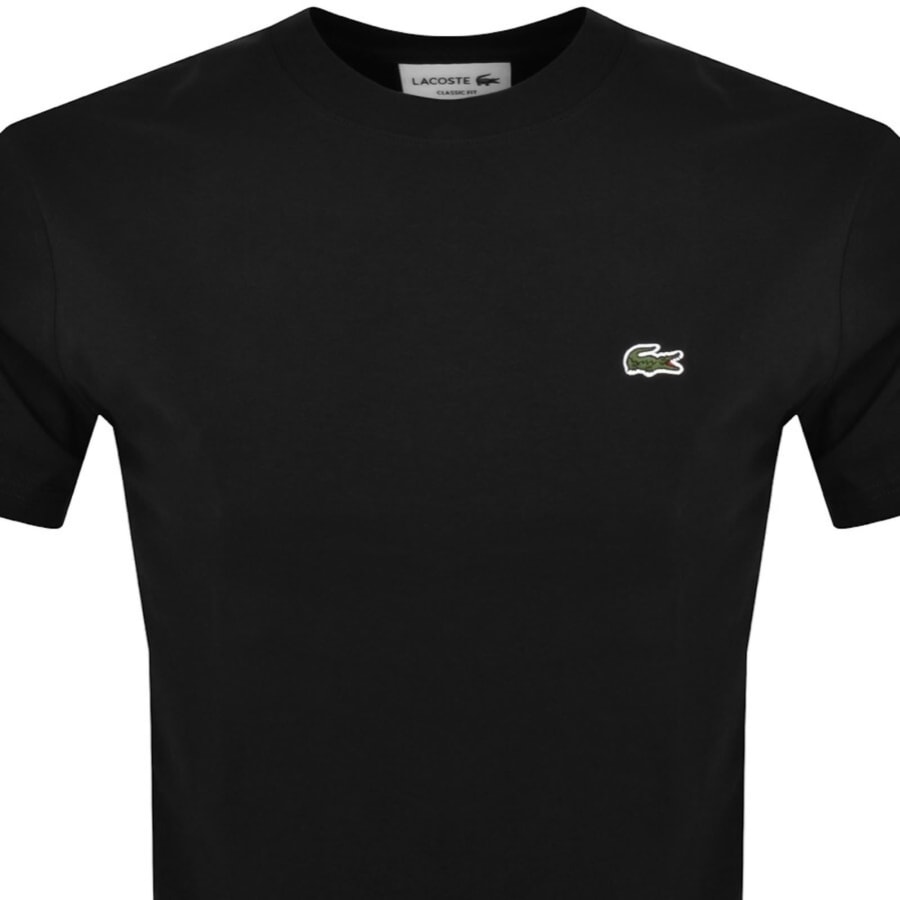 Image number 2 for Lacoste Crew Neck T Shirt Black
