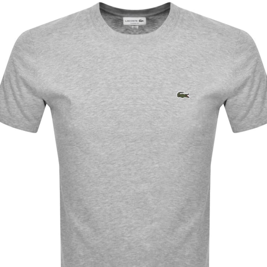 Image number 2 for Lacoste Crew Neck T Shirt Grey
