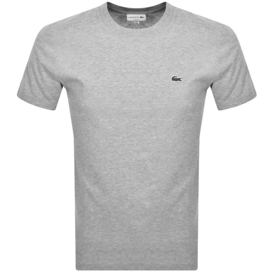 Image number 1 for Lacoste Crew Neck T Shirt Grey