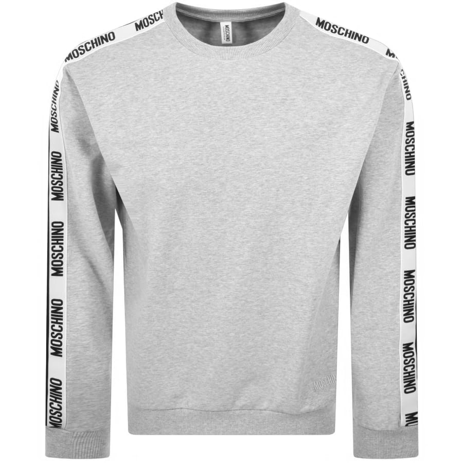 Image number 2 for Moschino Tape Logo Sweatshirt Grey