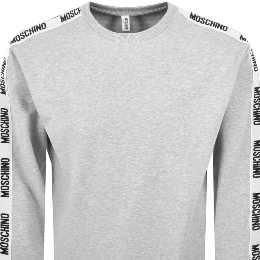 Image number 3 for Moschino Tape Logo Sweatshirt Grey