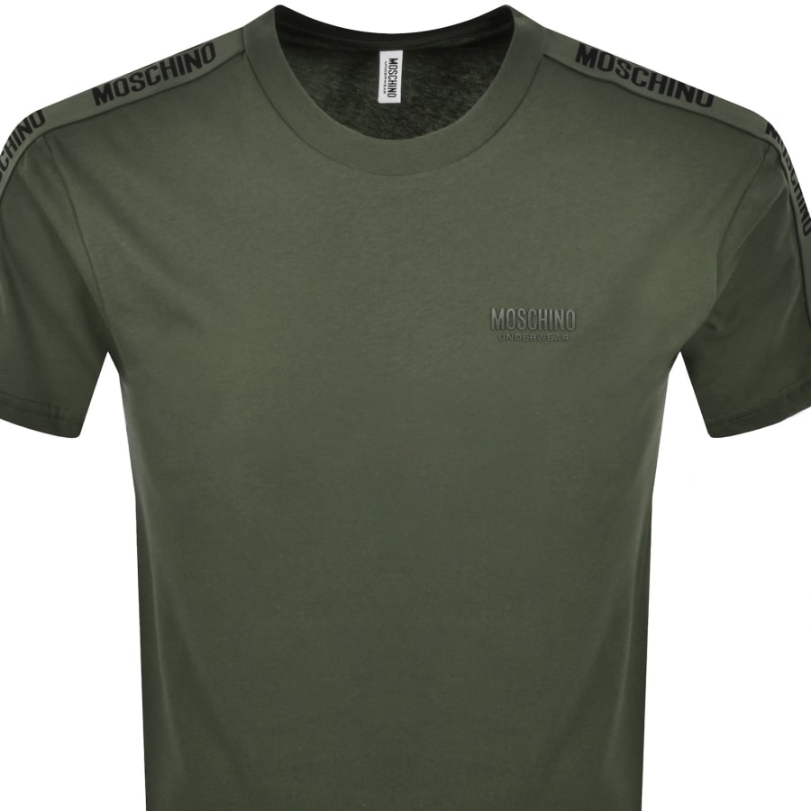Image number 3 for Moschino Logo T Shirt Green