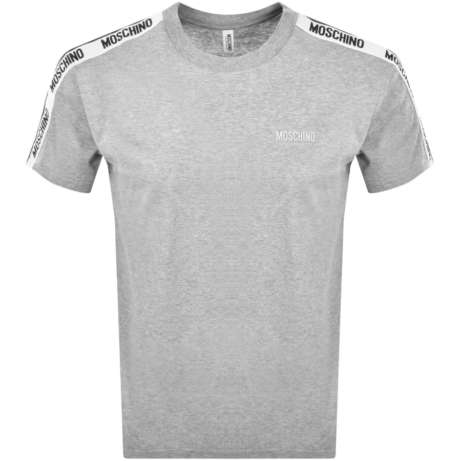 Image number 2 for Moschino Logo T Shirt Grey