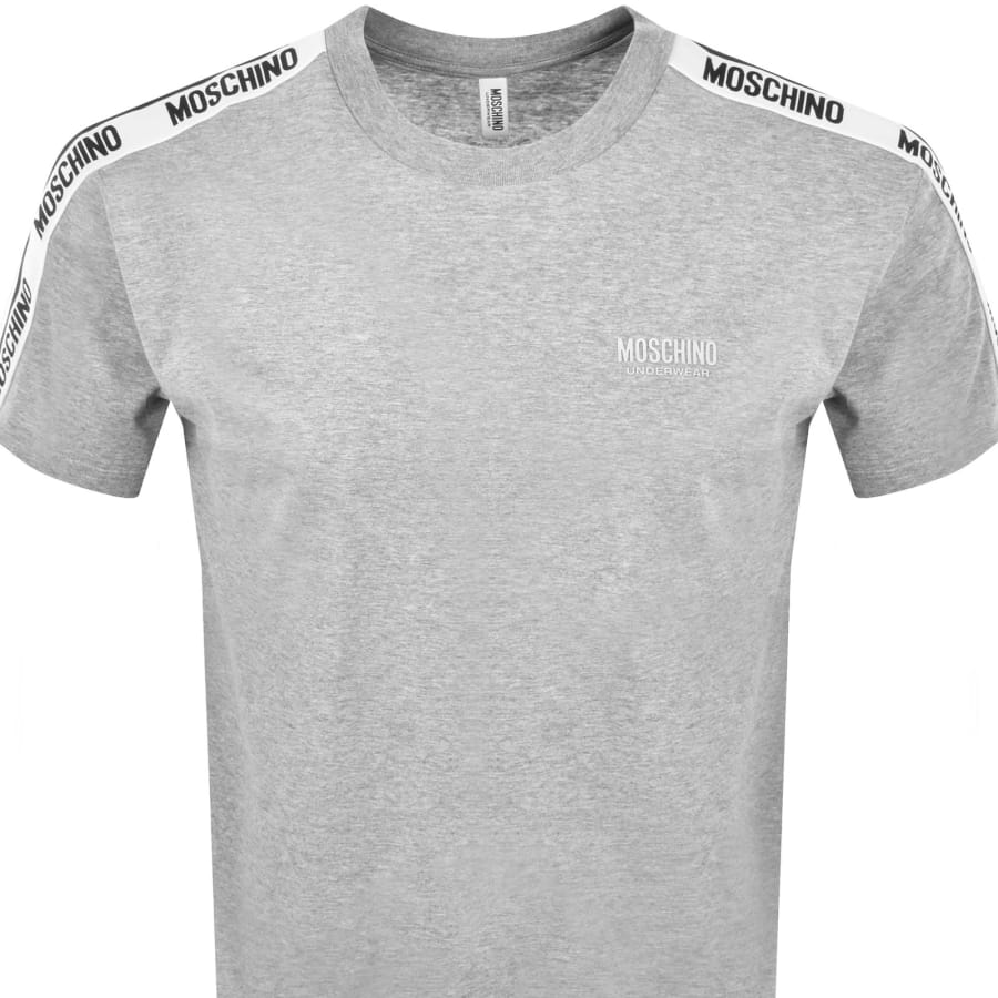 Image number 3 for Moschino Logo T Shirt Grey