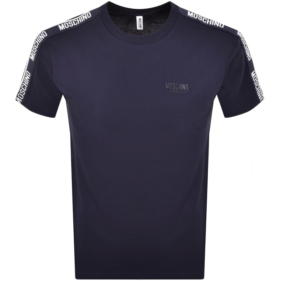 Image number 2 for Moschino Logo T Shirt Navy