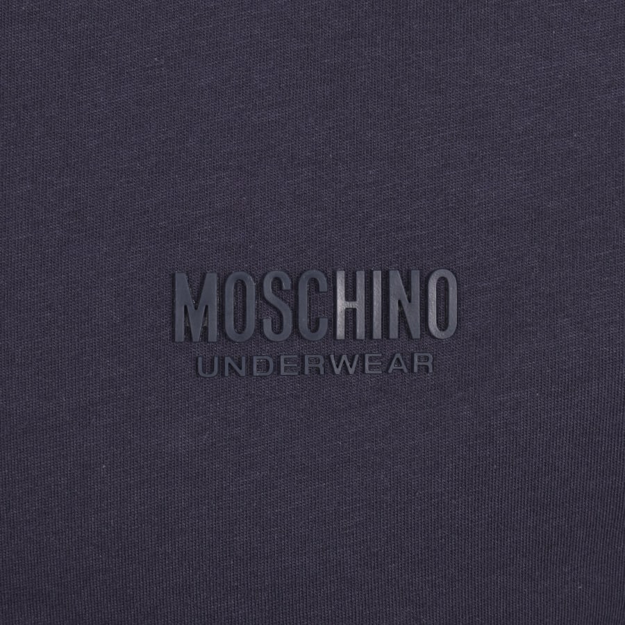 Image number 4 for Moschino Logo T Shirt Navy