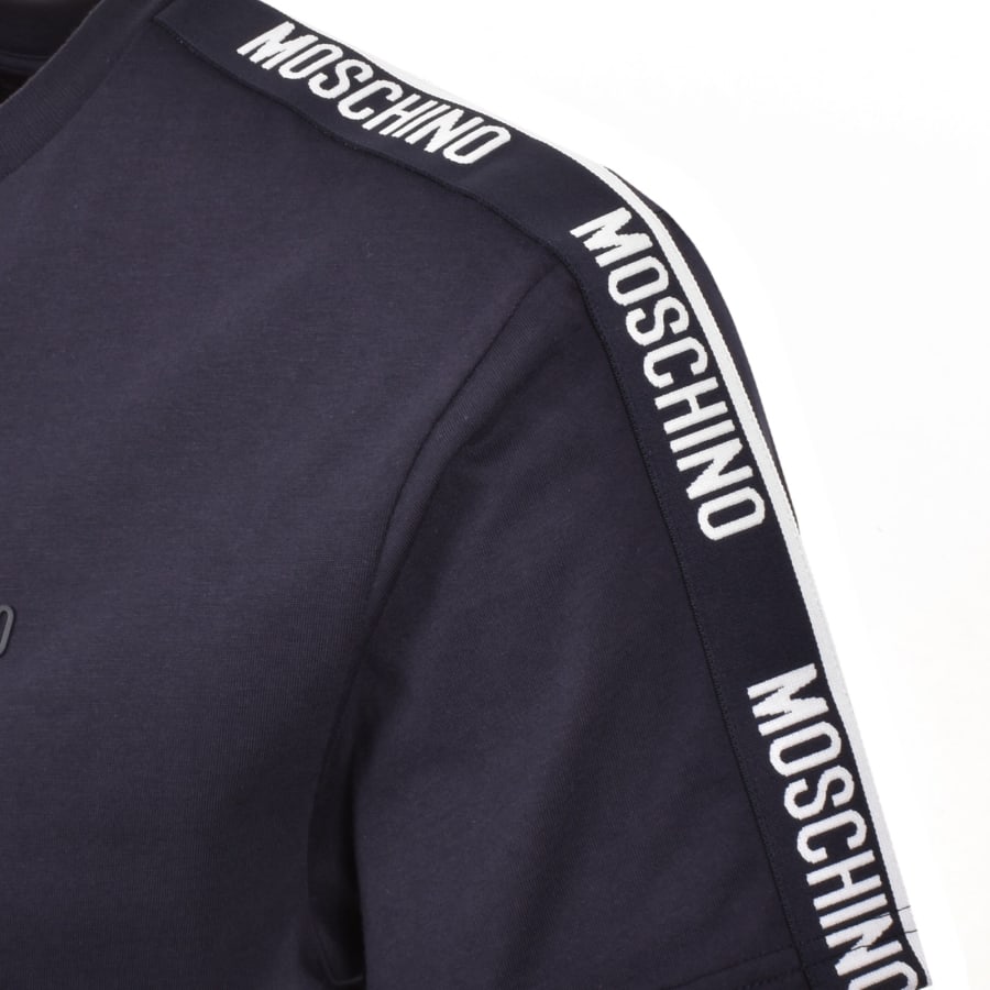 Image number 5 for Moschino Logo T Shirt Navy
