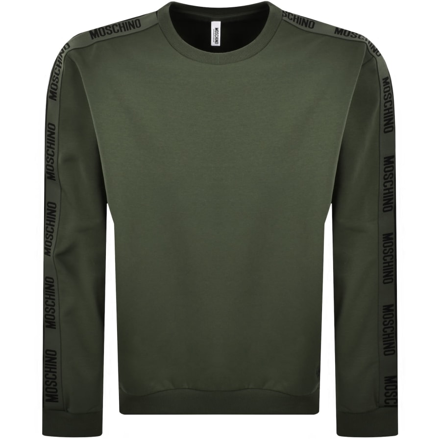 Image number 2 for Moschino Tape Logo Sweatshirt Green