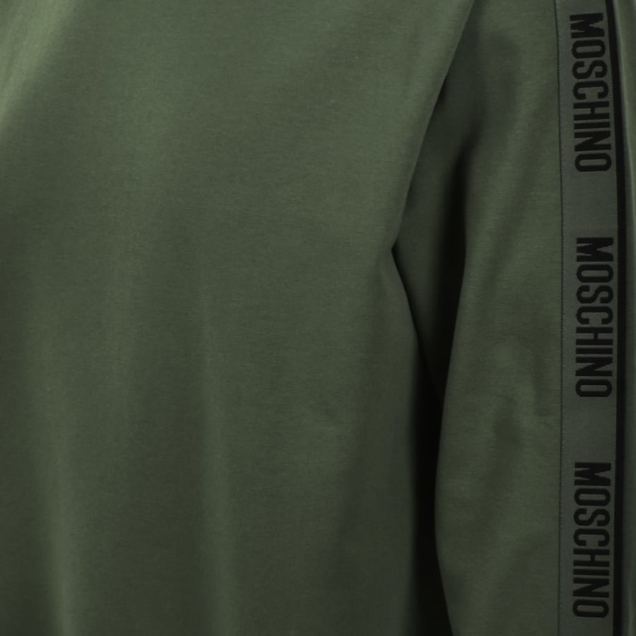 Image number 5 for Moschino Tape Logo Sweatshirt Green