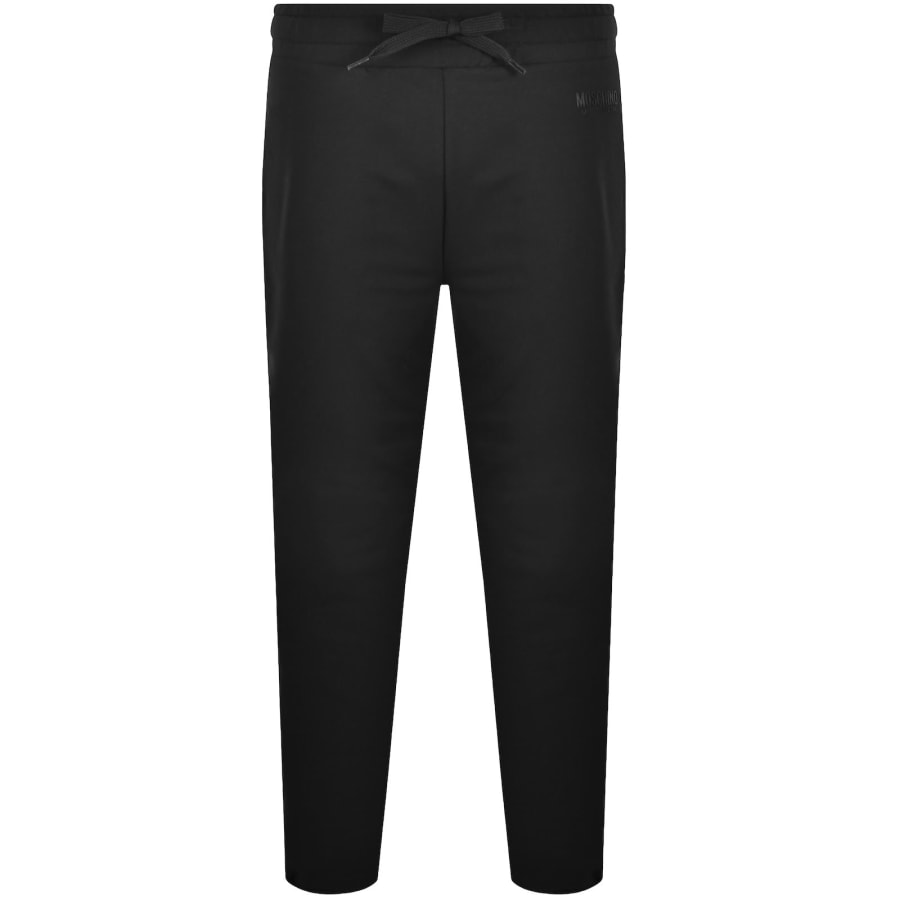 Image number 2 for Moschino Tape Logo Jogging Bottoms Black