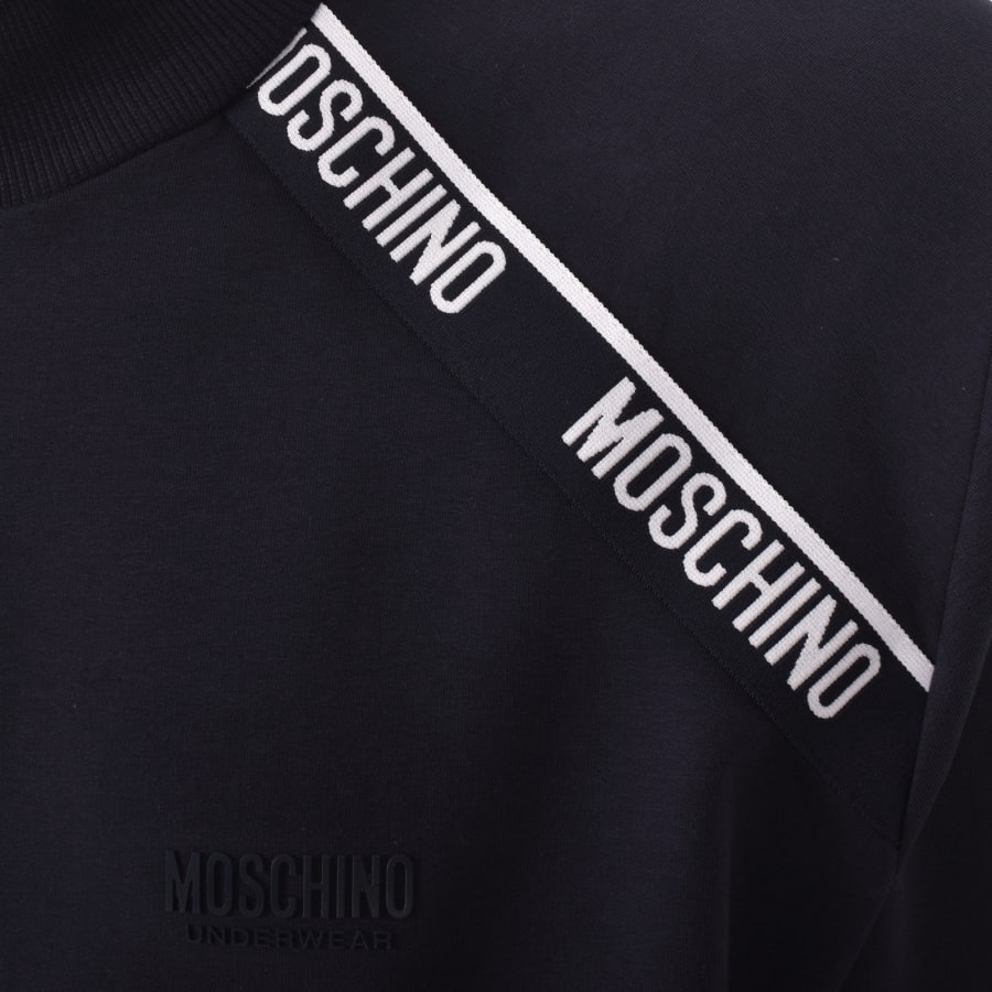 Image number 3 for Moschino Logo Sweatshirt Navy