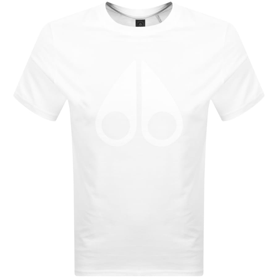 Image number 1 for Moose Knuckles Chamblee Leaf T Shirt White