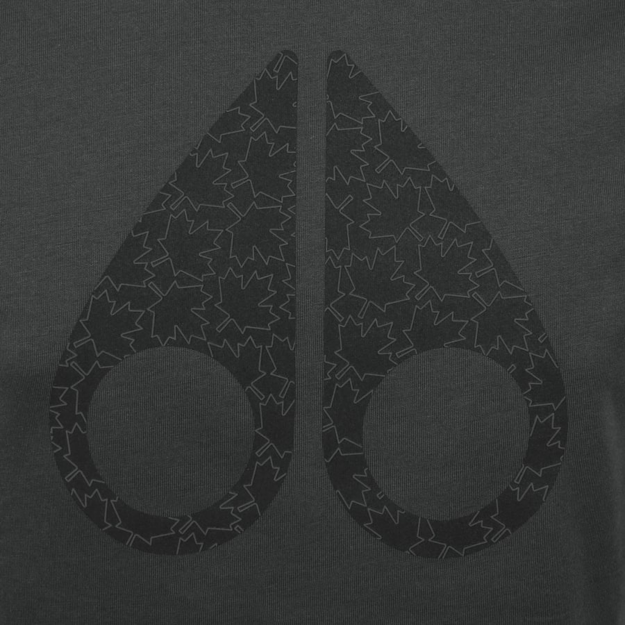 Image number 3 for Moose Knuckles Chamblee Leaf T Shirt Grey