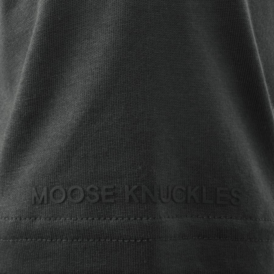 Image number 5 for Moose Knuckles Chamblee Leaf T Shirt Grey