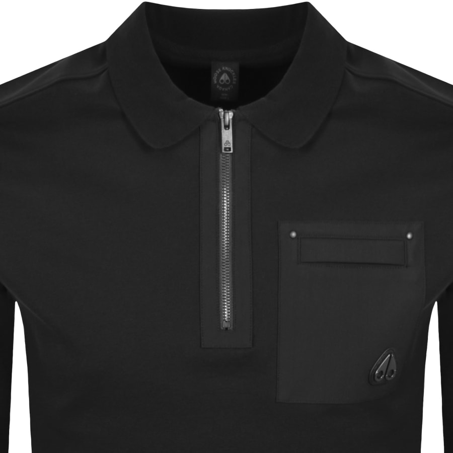 Image number 2 for Moose Knuckles Dalon Polo T Shirt Black