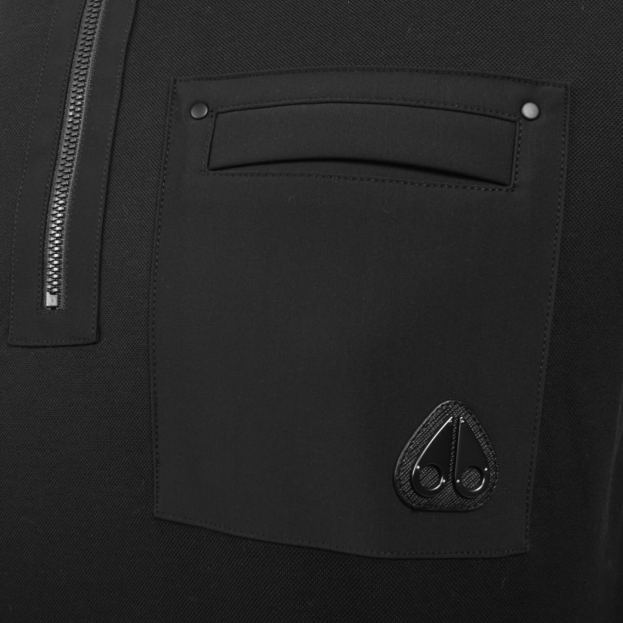 Image number 3 for Moose Knuckles Dalon Polo T Shirt Black