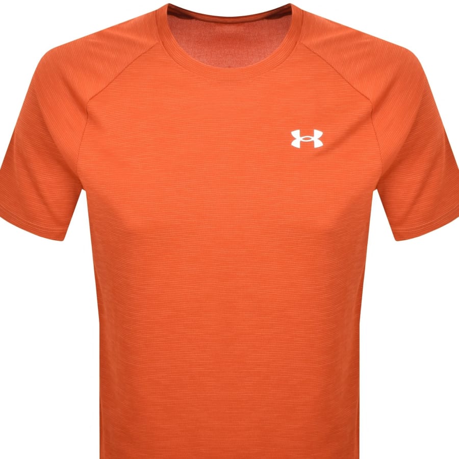 Image number 2 for Under Armour Tech Textured T Shirt Orange
