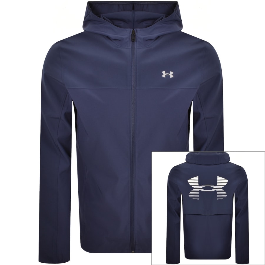 Image number 1 for Under Armour Velociti Pro Storm Jacket Navy